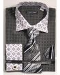 Avanti Uomo Men's Outlet French Cuff Dress Shirt Set - Varied Patterns