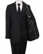 Azzuro Men's 3 Piece Slim Fit Executive Outlet Suit - 2 Button Style