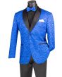 Vinci Men's 2 Button Sport Coat  - Vibrant Jacquard