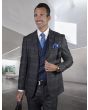 Statement Men's 100% Wool Outlet 3 Piece Suit - Fashion Plaid