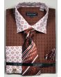 Avanti Uomo Men's Outlet French Cuff Dress Shirt Set - Varied Patterns