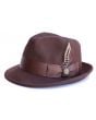 Bruno Capelo Men's Fedora Dress Hat - Blues Brother Style