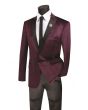 Vinci Men's Slim Fit Sport Coat - Four Stripe Windowpane