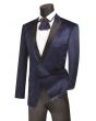 Vinci Men's Slim Fit Sport Coat - Four Stripe Windowpane