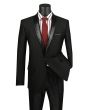 Vinci Men's Slim Sharkskin Sport Coat - Sequin Shawl Lapel