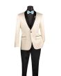 Vinci Men's Slim Fit Sport Coat - Narrow Shawl Lapel