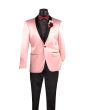 Vinci Men's Slim Fit Sport Coat - Narrow Shawl Lapel