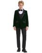 Tazio Boy's 5 Piece Suit with Shirt & Tie - Velvet Suit