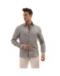 Gravity by Statement Men's Long Sleeve 100% Cotton Shirt - Stylish Patterns