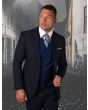 Statement Men's 100% Wool Suit - Tone on Tone Diamonds