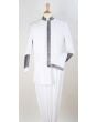 Apollo King Men's 2 Piece Nehru Style Suit - Pastor Church Suit