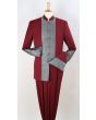 Apollo King Men's 2pc Nehru Style Suit - Pastor Church Suit