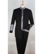 Apollo King Men's 2pc Nehru Style Suit - Pastor Suit