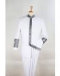 Apollo King Men's 2pc Nehru Style Suit - Pastor Suit