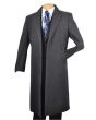 Vinci Men's Outlet Full Length Top Coat - Cashmere Blend