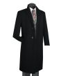 Vinci Men's Full Length Top Coat - Cashmere Blend