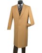 Vinci Men's Full Length Top Coat - Cashmere Blend