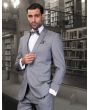 Statement Men's 3 Piece Ultra Slim Fit Wool Suit - Solid Colors