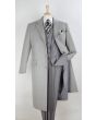 Veno Giovanni Men's 100% Wool Full Length Top Coat - 3 Button Coat