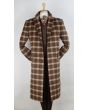 Veno Giovanni Men's 100% Wool Full Length Top Coat - 3 Button Coat