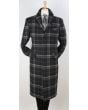 Veno Giovanni Men's 100% Wool Full Length Length Top Coat - Hidden Button