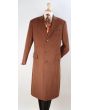 Apollo King Men's Full Length Top Coat - 3 Button Coat