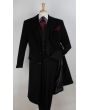 Veno Giovanni Men's 100% Wool Full Length Top Coat - 3 Button Coat