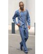 Montique Men's 2 Piece Long Sleeve Walking Suit - Tan Accents