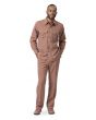 Montique Men's 2 Piece Long Sleeve Walking Suit - Light Accents