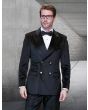 Statement Men's 2 Piece Velvet Fashion Suit - Solid Color