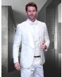 Statement Men's 3 Piece Fashion Tuxedo - Elegant Two Tone