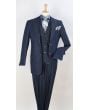 Royal Diamond Men's 3 Piece Fashion Suit - 100% Cotton Denim