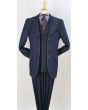 Royal Diamond Men's 3pc Fashion Suit - 100% Cotton Denim