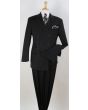 Apollo King Men's 3pc Double Breasted Suit -  Soft 100% Wool