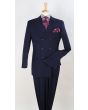 Apollo King Men's 2pc Double Breasted Suit - Wide Peak Lapel