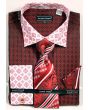 Avanti Uomo Men's Outlet French Cuff Dress Shirt Set - Varied Patterns