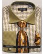 Avanti Uomo Men's French Cuff Shirt Set - Stylish Two Tone