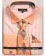 Avanti Uomo Men's Outlet French Cuff Shirt Set - Stylish Two Tone