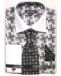 Avanti Uomo Men's French Cuff Shirt Set - Exotic Checkerboard