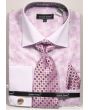 Avanti Uomo Men's French Cuff Shirt Set - Exotic Checkerboard