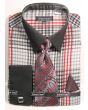 Avanti Uomo Men's French Cuff Shirt Set - Burberry Check