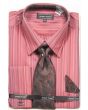 Avanti Uomo Men's French Cuff Dress Shirt Set - Gradient Stripes