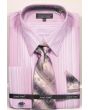 Avanti Uomo Men's French Cuff Dress Shirt Set - Gradient Stripes