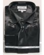 Avanti Uomo Men's Slim Fit Dress Shirt Set - Soft Satin