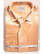 Avanti Uomo Men's Slim Fit Dress Shirt Set - Soft Satin