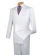 Vinci Men's 2 Piece Poplin Double Breasted Outlet Solid Suit