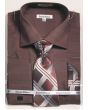 Daniel Ellissa Men's French Cuff Shirt Set - Stylish Mini Dot