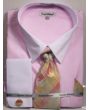 Daniel Ellissa Men's Outlet French Cuff Shirt Set - Pastel Colors