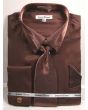 Daniel Ellissa Men's French Cuff Shirt Set - Metallic Velvet