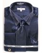 Daniel Ellissa Men's French Cuff Shirt Set - Metallic Velvet